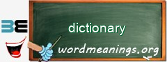 WordMeaning blackboard for dictionary